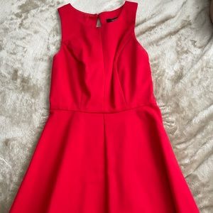 Red formal dress